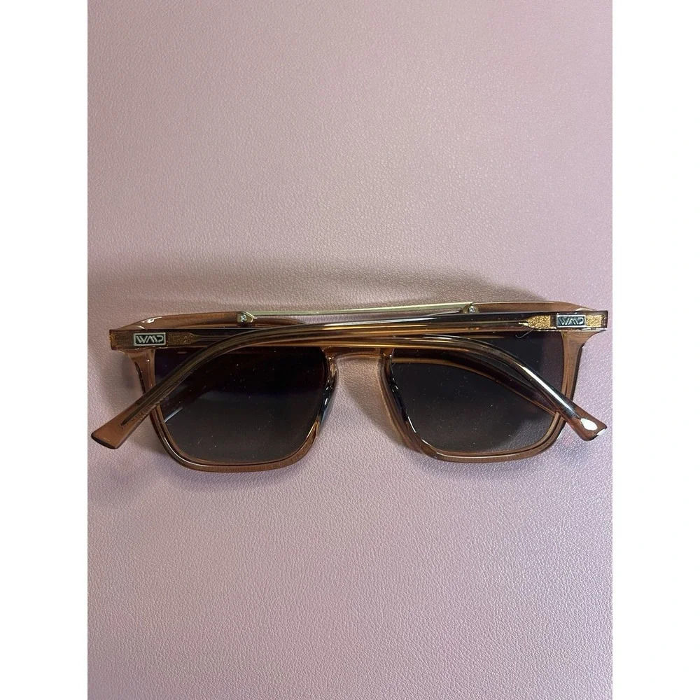 WearMe Pro WMP CONNER Square Polarized Sunglasses, Brown/Brown 53-20-148‎